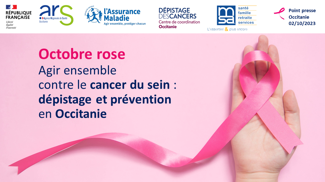 Octobre rose Agir ensemble contre le cancer du sein Agence régionale de santé Occitanie