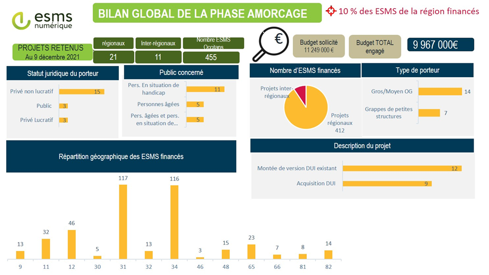 ESMS numérique - Bilan global de la phase d'amorçage 