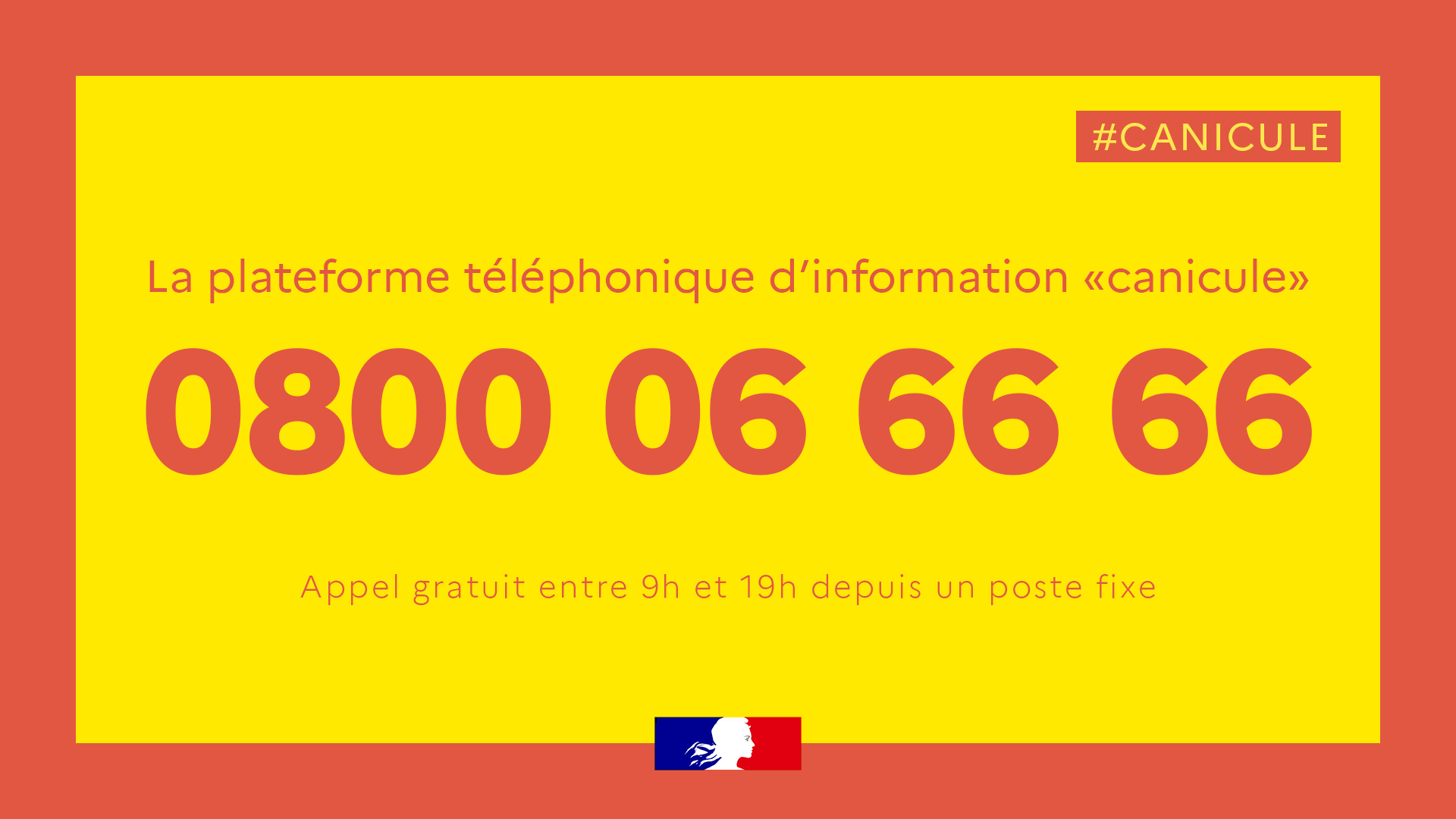n° vert Canicule info service