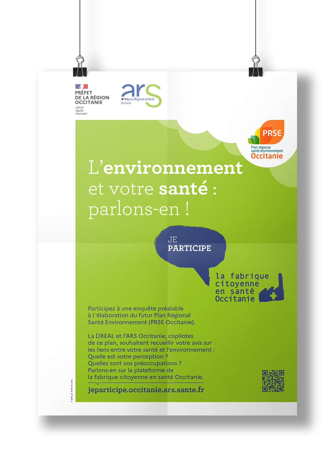 Affiche "L'environnement et vore santé : parlons-en !"