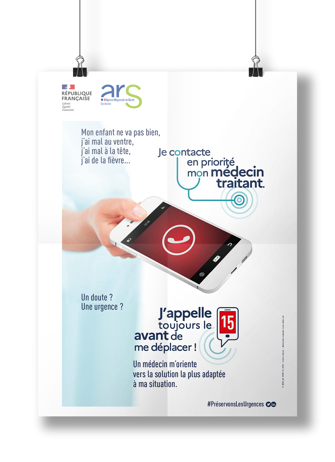 Consultez l'affiche A3 "#PréservonsLesUrgences" (PDF 595.22 Ko)