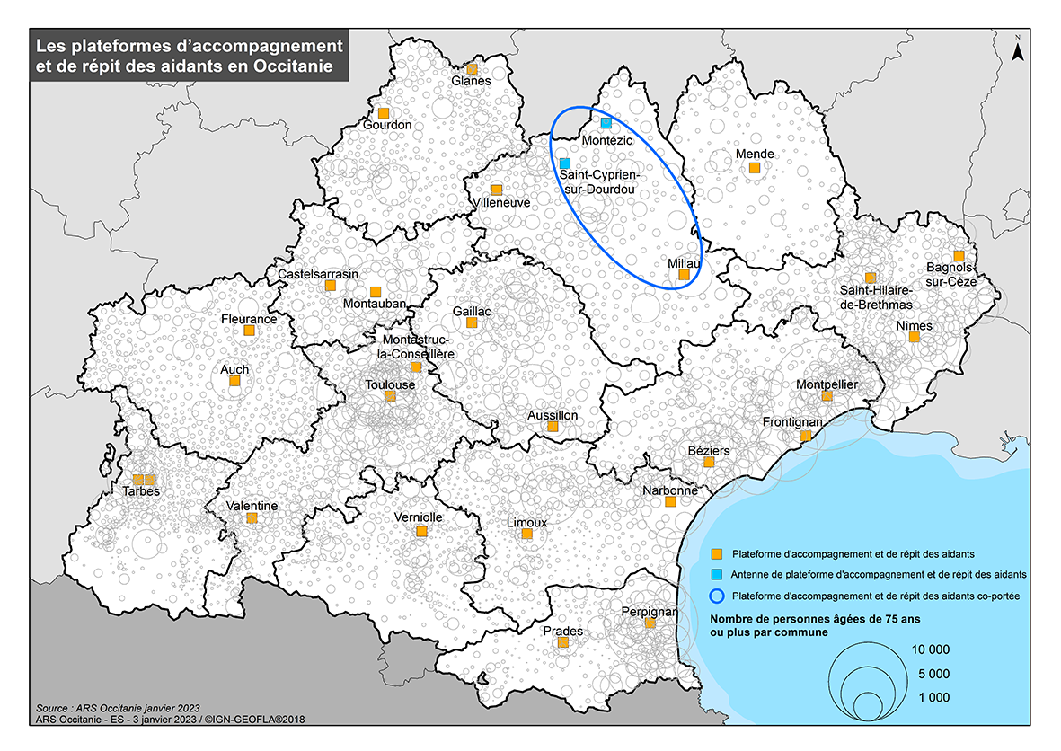 Cartographie des PFR d'Occitanie