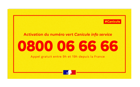 activation du numéro vert canicule