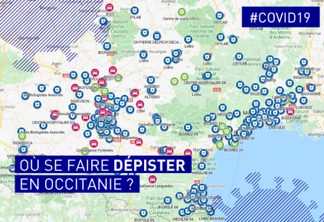 #COVID19. Où se faire dépister en Occitanie