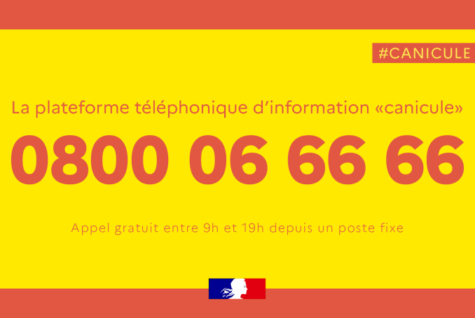 n° vert Canicule info service
