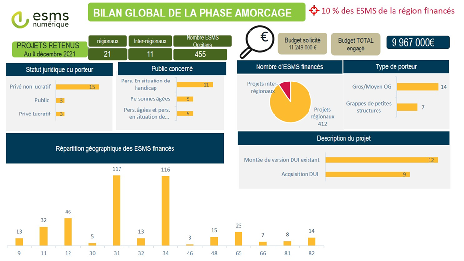 ESMS numérique - Bilan global de la phase d'amorçage