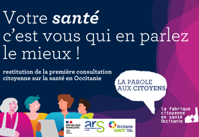 Restitution de la toute première consultation citoyenne sur la santé en Occitanie