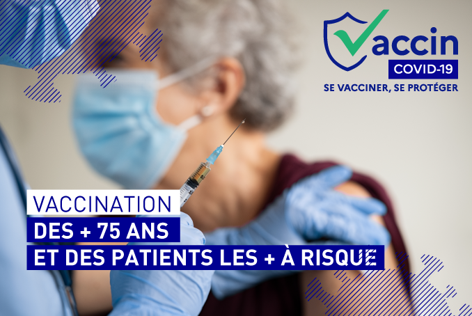 #COVID19. Vaccination des + 75 ans et des patients les plus à risque