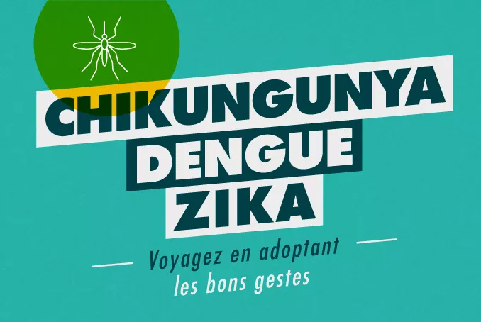 Chikungunya, Dengue, Zika, voyagez en adoptant les bons gestes