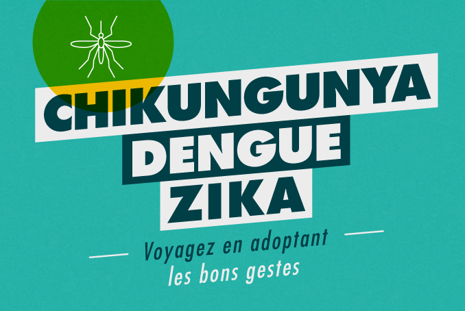 Chikungunya, Dengue, Zika, voyagez en adoptant les bons gestes